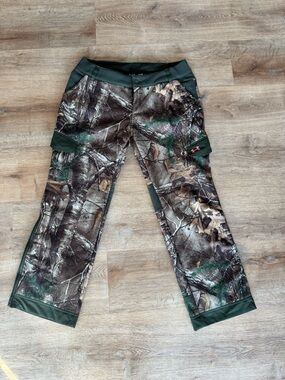 Under armor storm  Realtree camouflage fleece lined pants XL hunting